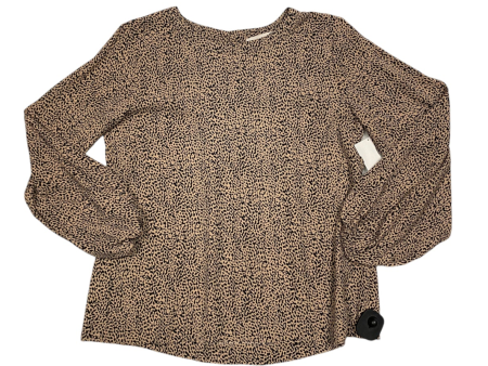 Top Long Sleeve By Loft In Animal Print, Size: Xs Online Hot Sale