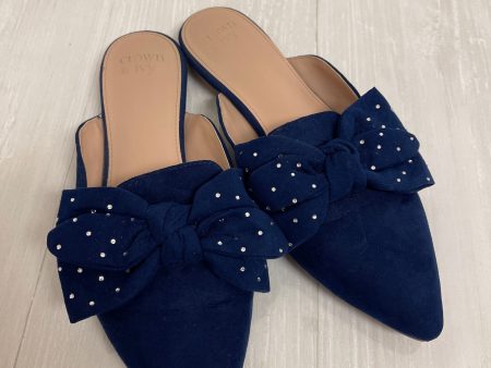 Shoes Flats By Crown And Ivy In Navy, Size: 9.5 Hot on Sale