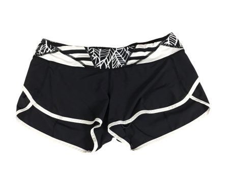 Athletic Shorts By Lululemon In Black & White, Size: 8 Fashion