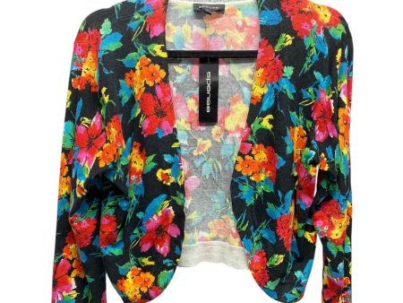 Sweater Cardigan By Spense In Floral Print, Size: L Cheap