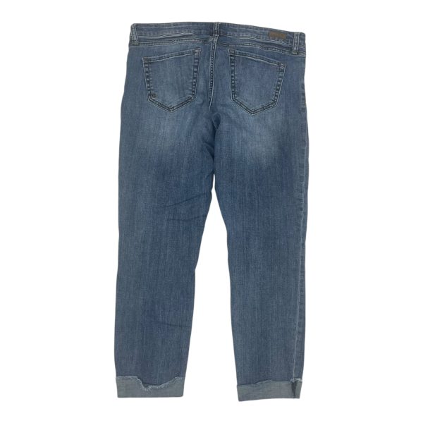 Jeans Straight By Kut In Blue Denim, Size:14 For Cheap