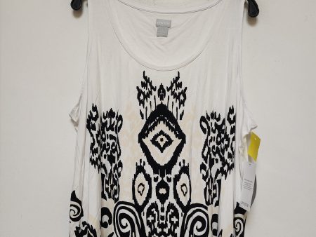 Top Sleeveless By Chicos In Black & White, Size: Xxl Hot on Sale