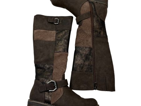 Step Knee-High Boots By Patrizia by Spring Step In Chocolate size 37 Supply