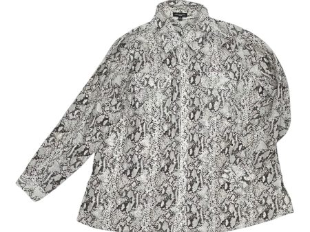 Top Ls By Notations In Snakeskin Print, Size:2X Discount