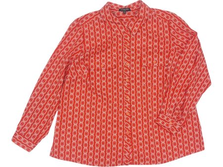 Top Ls By Notations In Orange, Size:2X Online Sale