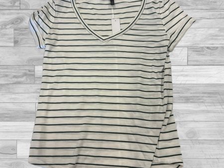 Top Short Sleeve By White House Black Market In Striped Pattern, Size: Xs For Discount