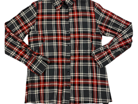 Top Long Sleeve By ISLE In Plaid Pattern, Size: S Discount