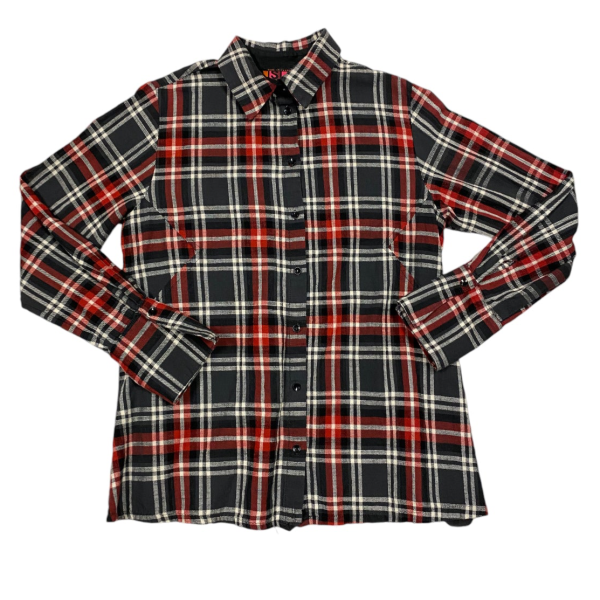 Top Long Sleeve By ISLE In Plaid Pattern, Size: S Discount