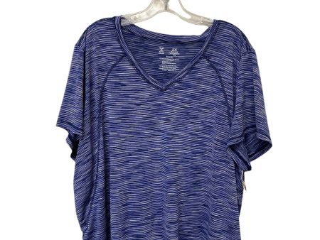 Athletic Top Short Sleeve By Xersion In Blue, Size: 2x Supply