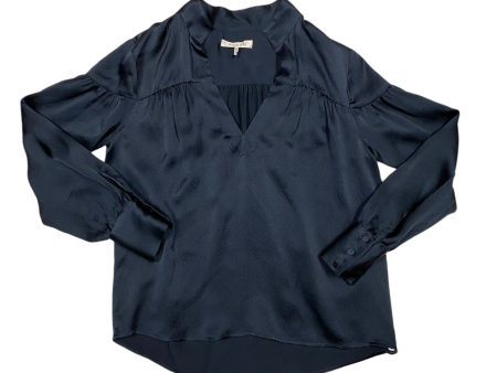 Top Long Sleeve By Frame In Navy, Size: S Supply