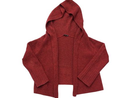 Sweater Cardigan Designer By Eileen Fisher In Red, Size: L For Sale