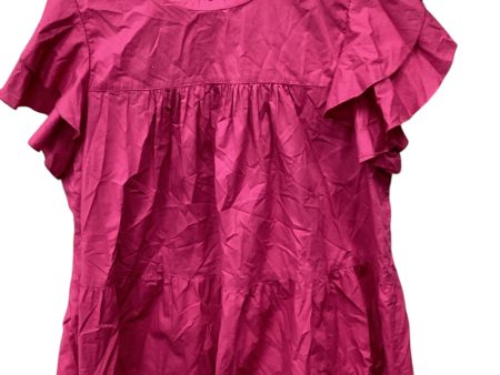 Tunic Short Sleeve By Maeve In Pink, Size: L Fashion