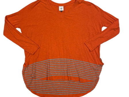 Top Long Sleeve By Cabi In Orange, Size: Xs Supply