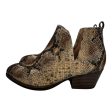 Boots Ankle Heels By Cl By Chinese Laundry In Snakeskin Print, Size: 7 Sale