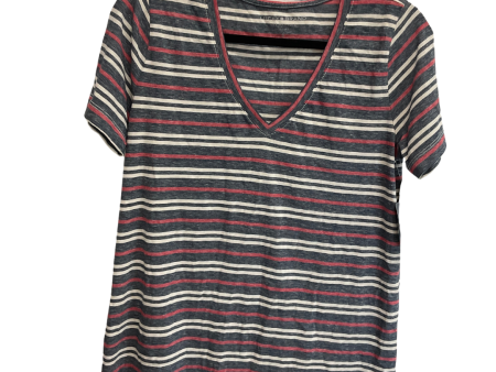 Top Short Sleeve Basic By Lucky Brand In Striped Pattern, Size: S For Sale