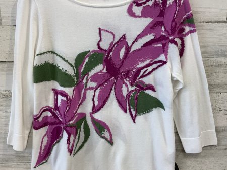 Sweater By Chicos In Floral Print, Size: M Online Hot Sale