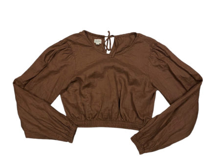 Top Long Sleeve By RHYTHM In Brown, Size: S Sale