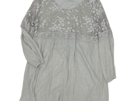 Top Ls By Cal Style In Grey, Size:L Supply