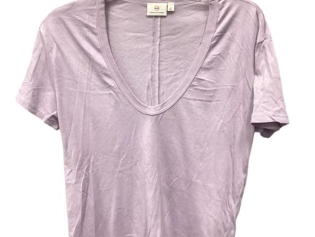 Top Short Sleeve Designer By Adriano Goldschmied In Purple, Size: S Fashion