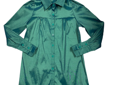 Blouse Long Sleeve By Clothes Mentor In Teal, Size: S Hot on Sale