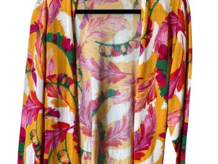 Cardigan By Chicos In Floral Print, Size: L Hot on Sale