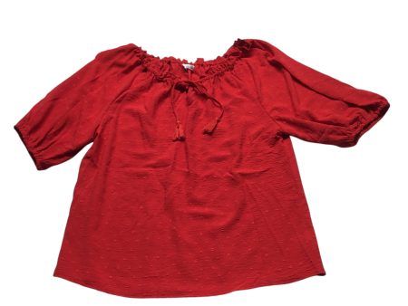 Top 3 4 Sleeve By 89th And Madison In Red, Size: L Online now