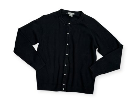 Sweater Cardigan By Designer Originals In Black, Size: L For Cheap