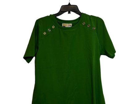 Top Short Sleeve Basic By Michael Kors O In Green, Size: L Sale