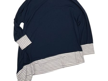 Top Ls By Cmf In Navy, Size:1X For Cheap