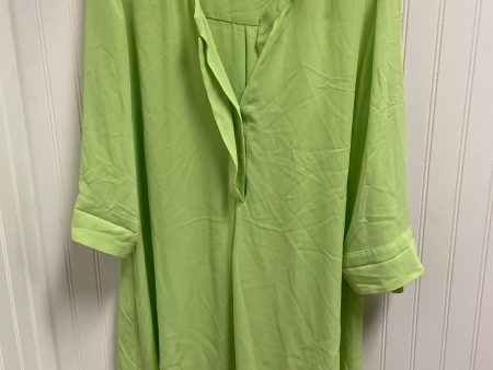 Top 3 4 Sleeve Basic By Chicos In Green, Size: Xl Online Sale