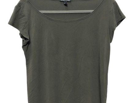 Top Short Sleeve Basic By Eileen Fisher In Green, Size: Mp Online Hot Sale