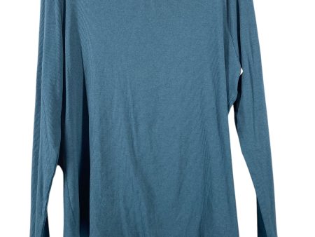 Top Long Sleeve Basic By A New Day In Teal, Size: Xl Hot on Sale