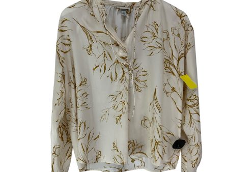 Top Long Sleeve By A New Day In Cream, Size: Xs For Cheap