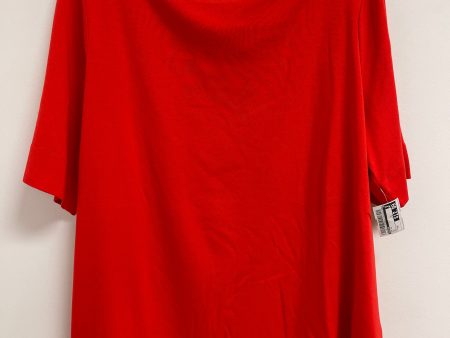 Top Short Sleeve By Chicos In Red, Size: 2x Online Sale