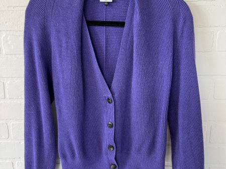 Sweater Cardigan By Cabi In Purple, Size: Xs Hot on Sale