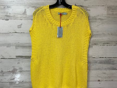 Vest Sweater By Mer Sea In Yellow, Size: M Hot on Sale