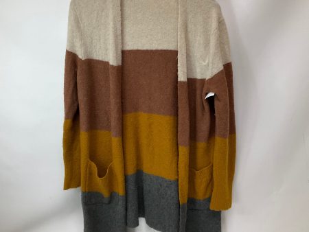 Sweater Cardigan By Madewell In Tan & Yellow, Size: Xs Discount