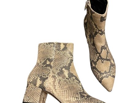 Boots Ankle Heels By Dolce Vita In Snakeskin Print, Size: 8 on Sale