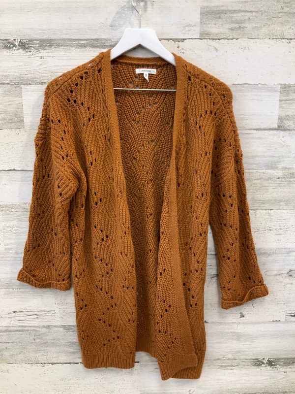 Sweater Cardigan By Maurices In Orange, Size: L Cheap