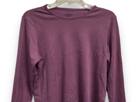 Top Long Sleeve Basic By L.l. Bean In Purple, Size: Mp Hot on Sale