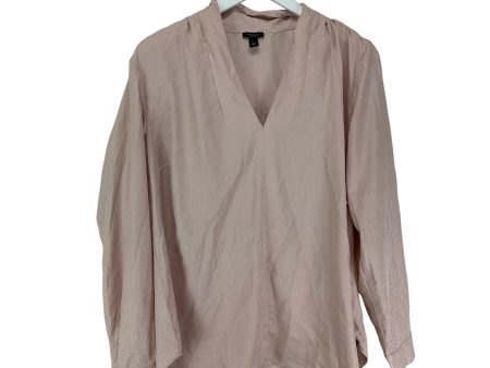 Top Long Sleeve By Ann Taylor In Pink, Size: L Discount