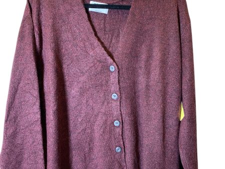 Sweater Cardigan By Old Navy In Maroon, Size: Xl Fashion