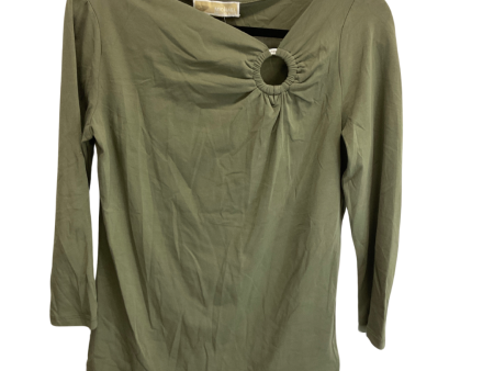 Top 3 4 Sleeve By Michael Kors In Green, Size: M Fashion