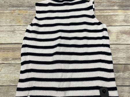 Vest Sweater By Loft In Blue & White, Size: S Online