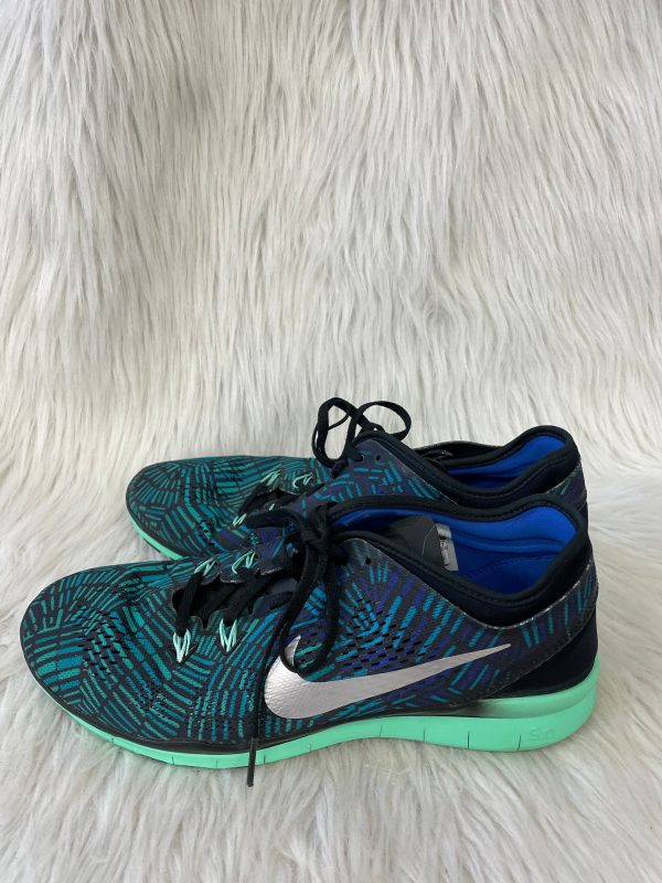 Shoes Athletic By Nike In Blue & Green, Size: 10 on Sale