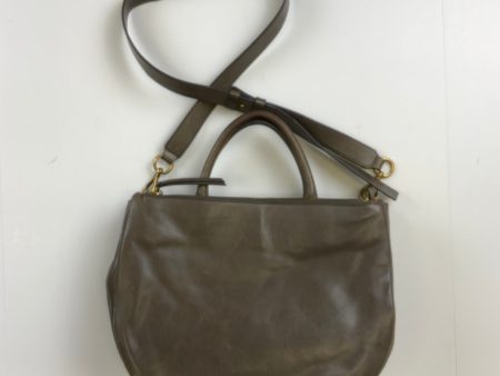 Handbag Leather By Margot, Size: Medium For Cheap