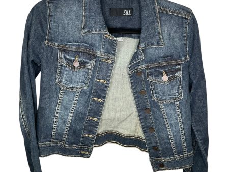 Jacket Denim By Kut In Blue Denim, Size: Xsp For Cheap