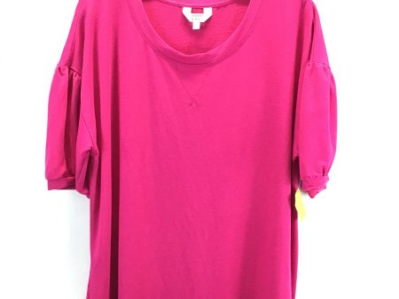 Top Short Sleeve Basic By Crown And Ivy In Pink, Size: Xl Supply