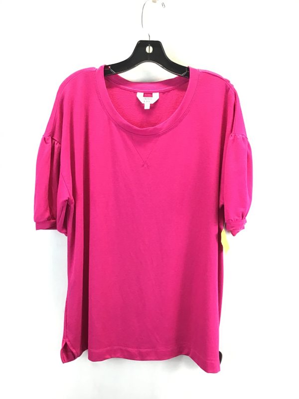 Top Short Sleeve Basic By Crown And Ivy In Pink, Size: Xl Supply