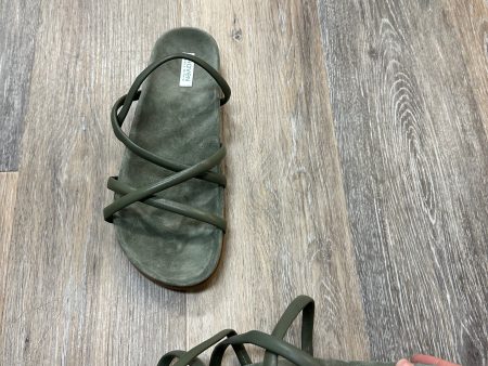 Sandals Flats By Ann Taylor In Green, Size: 8 Hot on Sale